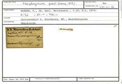 Karteikarte zum Belegmaterial von Ataxophragmium presli (Reuss, 1845)